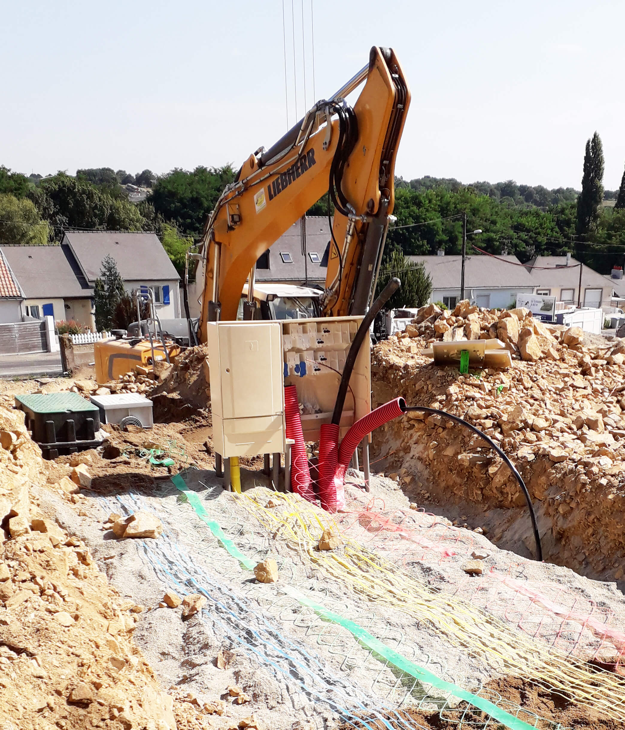 Chantier TRAPELEC - Société de réseaux souples